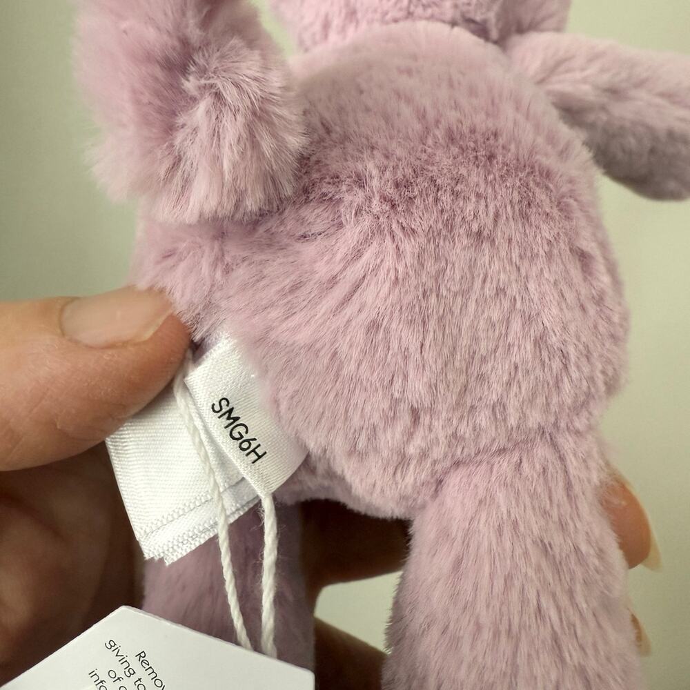 AUTHENTIC Jellycat Smudge Hippo Tiny NWT - Fast Shipping! - Picture 8 of 8